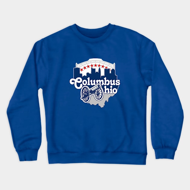 Columbus Ohio Crewneck Sweatshirt by nickbuccelli